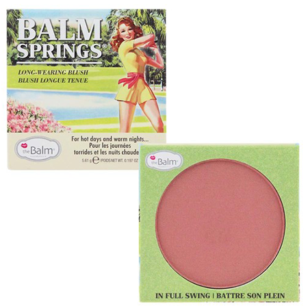 The Balm Balm Spring Mini Blush 6g บลัชออนสีชมพู ที่ให้ความอันเดอร์โทนม่วงนิดๆ โชว์ถึงลุคของความเป็นฤดูใบไม้ผลิ ความสดใส ความเป็นซัมเมอร์เบาๆ