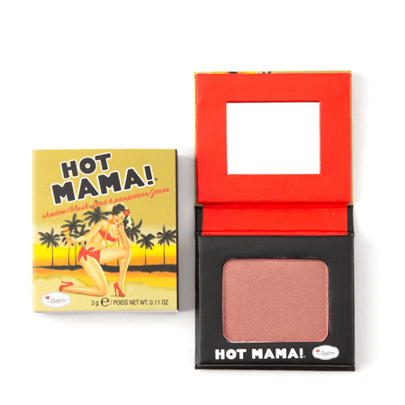 The Balm Hot Mama Shadow/Blush 3g สีส้มพีชประกายทองละเอียด ให้ลุคสุดเซ็กซี่ เรียกว่าเป็น Must Have item เลยก็ว่าได้